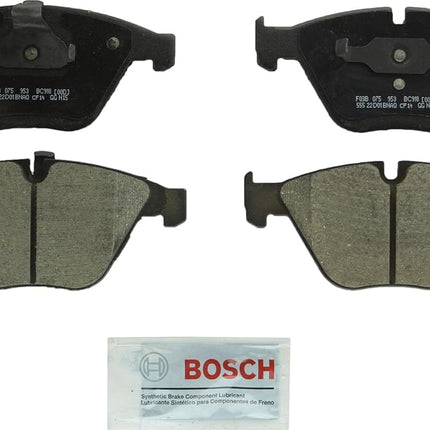 BOSCH BC918 QuietCast Premium Ceramic Disc Brake Pad Set - Compatible with Select BMW 335xi, 525i, 525xi, 528i, 530xi, 535i, 535xi, 545i, 550i, 645Ci, 650i, 745i, 750i, 760i, M3, Z4 + More; FRONT