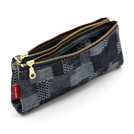 Ludite LDD-BNPN-101 Bendy Pen Case, Denim Patchwork