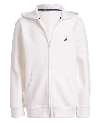 Nautica Boys' Big Fleece Zip-up Hoodie Sweatshirt,