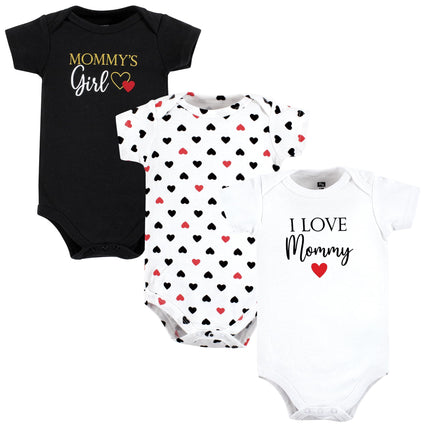 Hudson Baby unisex-baby Cotton Bodysuits, Girl Mom
