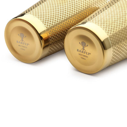 Barfly 18 oz. Diamond Lattice Shaker, Gold Plated