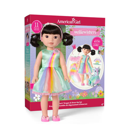 American Girl Wellie Wishers Emerson's Dragon & Dress-Up Set