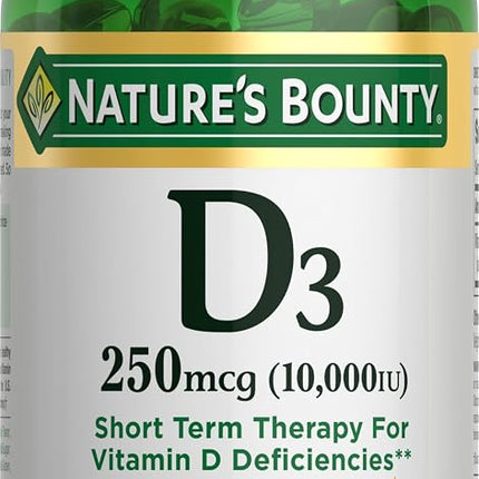 Nature's Bounty, Ultra Strength D3-10,000 IU, 72 Softgels (2pack)
