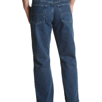 Wrangler Authentics Men's Authentics Mens Big & Tall Classic Relaxed Fit Jeans, Dark Stonewash, 34W 32L UK