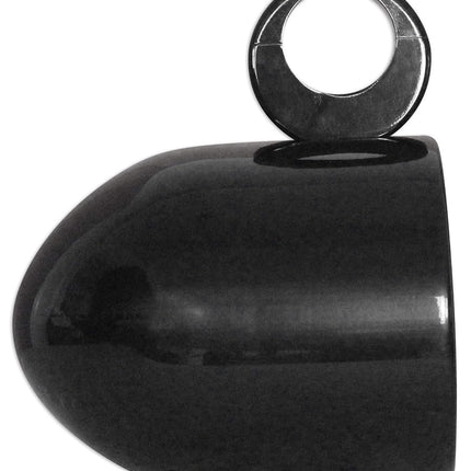 Paire de boîtiers d'enceintes de tour de wakeboard en aluminium noir Rockville MAC80B 7,7"
