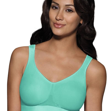 Bali Women's Comfort Revolution Wireless Bra, ComfortFlex Fit Full-Coverage Bra, DF3488, Nude Swirl, XL