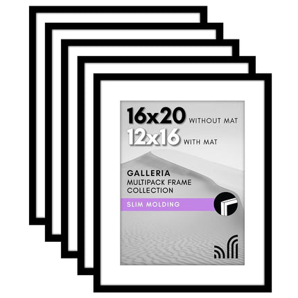 Americanflat 16x20 Picture Frame Set of 5 in Black