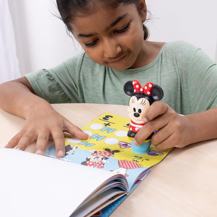 Melissa & Doug Sticker Wow!� Disney Minnie Mouse Bundle: 24-Page Activity Book, Refillable Sticker Stamper, Mini Pad, 500 Stickers, Arts and Crafts for Kids Ages 3+