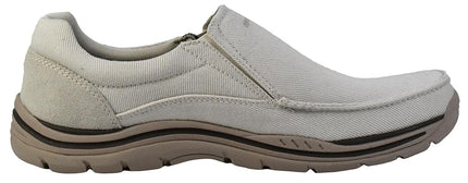 Skechers Mocasines sin Cordones de Hombre Expected Avillo, Ajuste Relajado, Natural, 10 UK