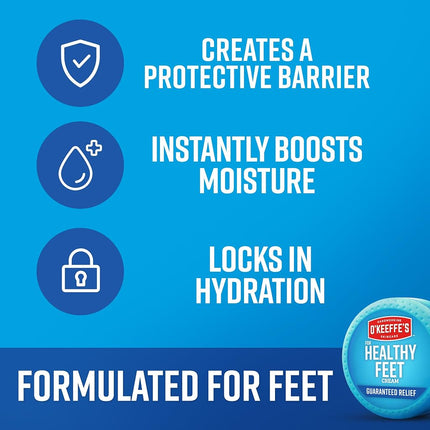 O'Keeffe's for Healthy Feet Foot Cream, 3.2 oz., Jar