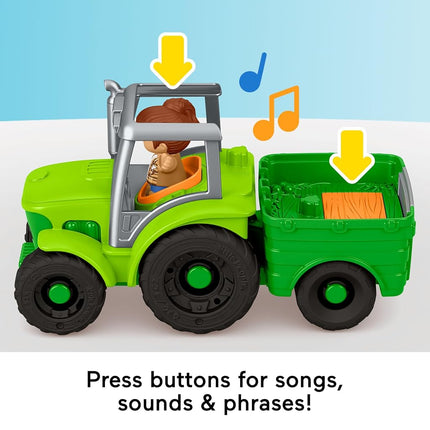 Fisher-Price Little People Push & Play Tractor Toddler Toy