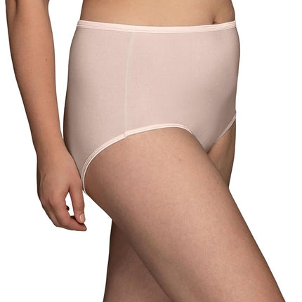 Vanity Fair Women's Illumination (Regular & Plus Size) Briefs, 3 Pack - White/Quartz/Beige, 7