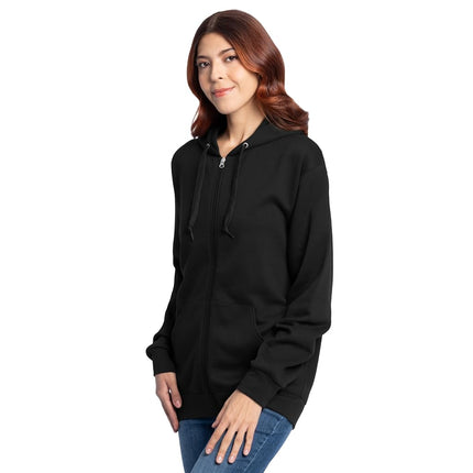 Fruit of the Loom Unisex's Eversoft Fleece Hoodies, Pullover, Moisture Wicking & Breathable, Sizes S-4x Shirt, Black Full Zip, S