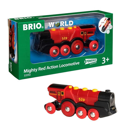 BRIO World Mighty Red Locomotive Battery Powered T