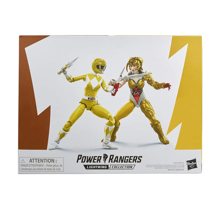Power Rangers - Lightning Collection - Mighty Morphin 6" Yellow Ranger Aisha Vs Scorpina - Premium Collectible Action Figures with Accessories - Toys for Kids - Boys and Girls - F2046 - Ages 4+