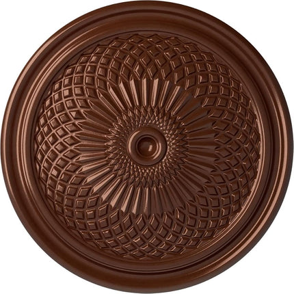 Ekena Millwork CM22TNCPS 22"OD x 1 3/4"P Trinity Ceiling Medallion Fits Canopies Up To 3", Copper Penny