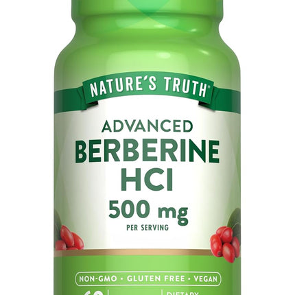 Nature's Truth Berberine HCl 500mg | 60 Capsules |