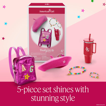 American Girl Ag Star Squad Mini Backpack & Accessories