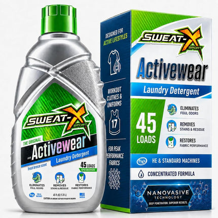 SWEATX Activewear Laundry Detergent Liquid, 45 Loa