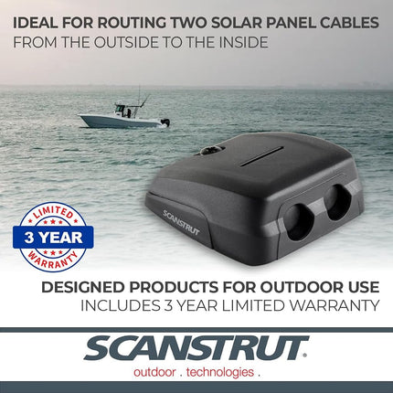 Scanstrut DS-HD10-BLK Double Horizontal Cable Seal - Black