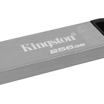 Kingston DataTraveler Kyson USB 3.2 Gen 1 Flash Drive 256GB - Stylish Capless Metal Case