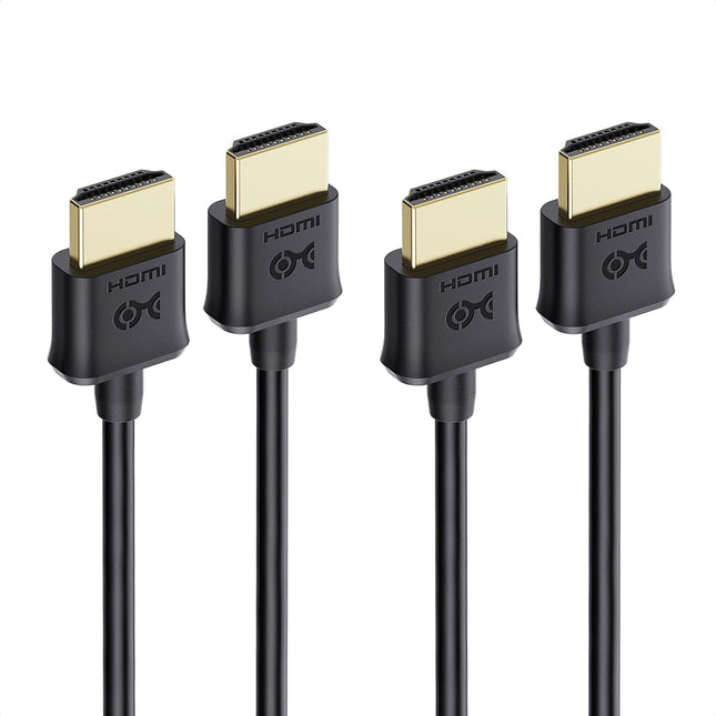 Cable Matters 2-Pack Ultra Thin HDMI Cable 10 ft, 