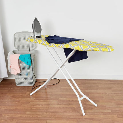 Ironing Board Cover and Pad (Freesia Lattice), 100% Cotton with Ultimate Double Padding by Seymour Home Products; Fits Full Size Board | Stain and Scorch Resistant; Elastic Edge | Laundry Accessories