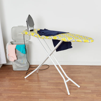 Ironing Board Cover and Pad (Freesia Lattice), 100% Cotton with Ultimate Double Padding by Seymour Home Products; Fits Full Size Board | Stain and Scorch Resistant; Elastic Edge | Laundry Accessories