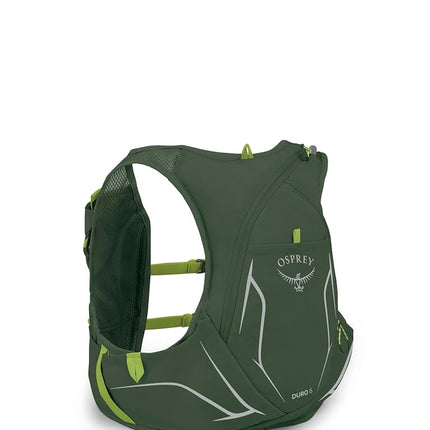 Chaleco de hidratación para correr Osprey Duro 6L para hombre con depósito Hydraulics, Seaweed Green/Limon, Small