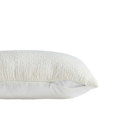 Nautica - Throw Pillow, Super Soft Constructions with Zip Closure, Ideal for Couch or Bed, Coastal Home Essentials (Wave Texture White, 20" x 20")