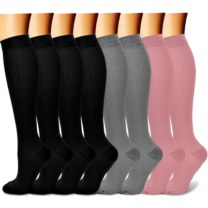 CHARMKING Compression Socks for Women & Men (8 Pai