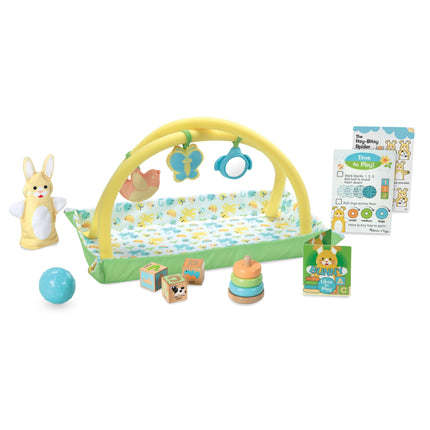 Melissa & Doug Mine to Love Toy Time Play Set for Dolls with Activity Gym, Stacker, Blocks, More (16 pcs)