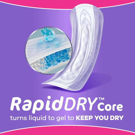 Always Discreet, Incontinence & Postpartum Pads for Women, Size 4, Moderate Absorbency, Long Length, 54 Count