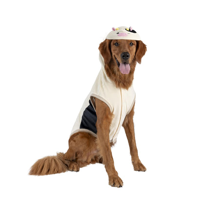 Sudadera con capucha para mascotas original de Squishmallows Connor La Vaca - Ropa oficial ultrasuave de Jazwares Pets (X-Large) Multicolor