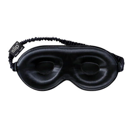 Slip Silk Contour Sleep Mask, Black - Lash-Friendly Design, Blocks Light