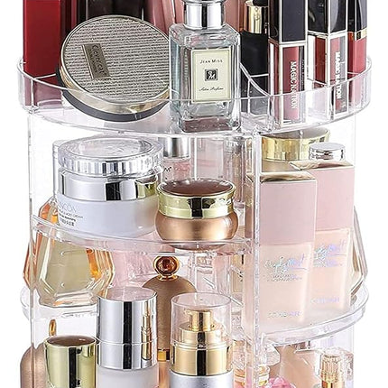 Cq acrylic 360 Degree Rotating Makeup Organizer fo