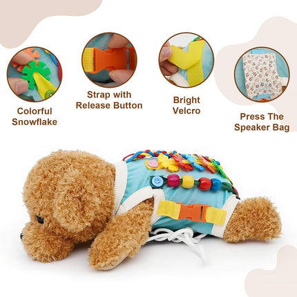 Fidget Sensory Blanket for Dementia Alzheimer’s Elderly Adults - Anxiety Relief Activity Mat, Calming Touch Therapy for Seniors, Adult Fidget Toys for Restlessness and Cognitive Engagement