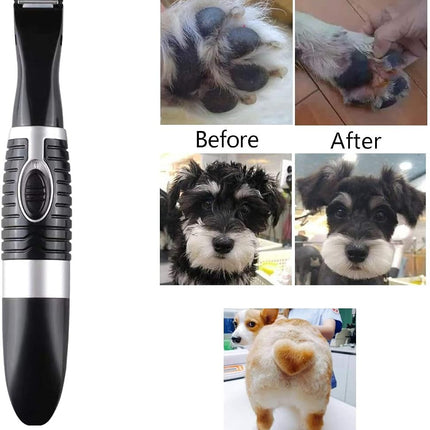 Ruri's Dog Clippers Cordless Cat and Small Dogs Clipper Low Noise Electric Pet Trimmer Dog Grooming Clippers for Trimming The Hair Around Paws Eyes Ears Face Rump