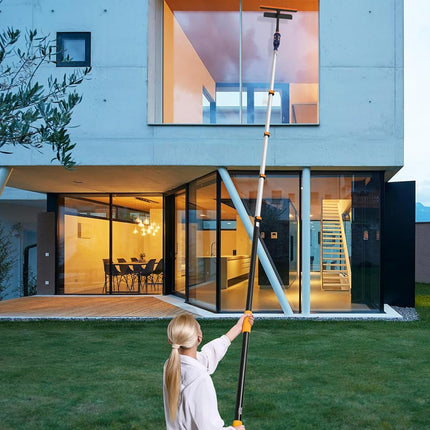 VEVOR Telescoping Extension Pole, 6-24 FT Multi-Purpose Extension Pole, Sturdy Aluminum Alloy Paint Extendable Pole with Flip-Lock Design, Telescopic Pole for Painting, Dusting and Cleaning