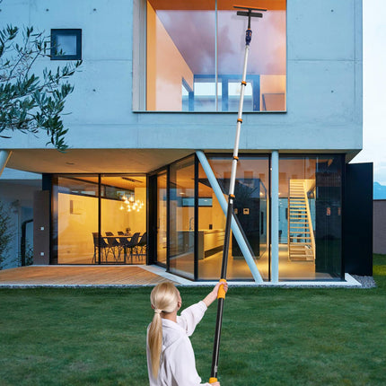 VEVOR Telescoping Extension Pole, 6-24 FT Multi-Purpose Extension Pole, Sturdy Aluminum Alloy Paint Extendable Pole with Flip-Lock Design, Telescopic Pole for Painting, Dusting and Cleaning