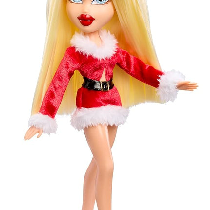 Bratz Very Merry Cloe - Fashion Doll With Real Fashion and Accessories, Special Christmas Theme, Holiday Packaging, Cute Toys for Girls, Red