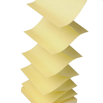 Post-it® Pop-up Notes, Canary Yellow, 100 Sheets per Pad, Pack of 12