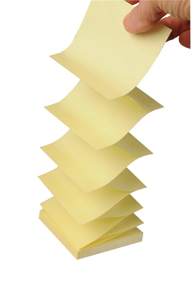 Post-it® Pop-up Notes, Canary Yellow, 100 Sheets per Pad, Pack of 12