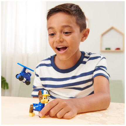 Paw Patrol, Big Truck Pups Chase Action Figure with Clip-on Rescue Drone, Command Center Pod and Animal Friend Kids Toys Ages 3 and up