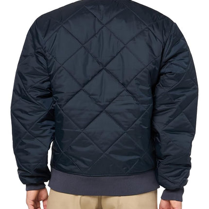 Dickies mens Diamond Quilted Jacket, Dark Navy, Medium