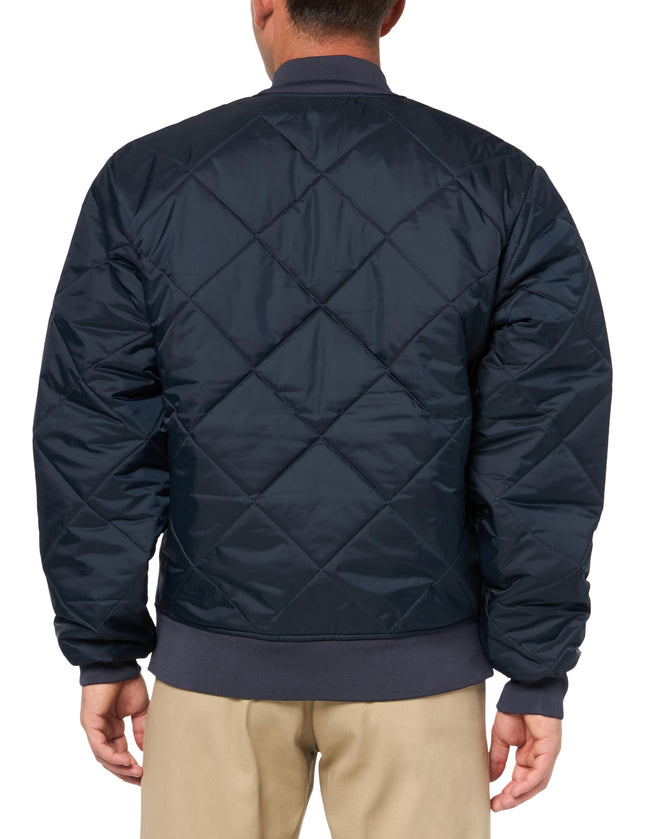 Dickies mens Diamond Quilted Jacket, Dark Navy, Medium