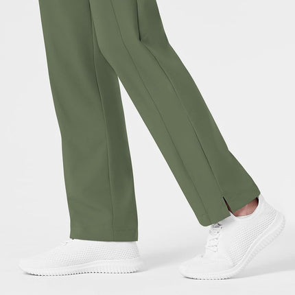 WonderWink 5155POLIVXXSP W123 Women's Flat Front Double Cargo Pant, Olive, Petite-XXS Size