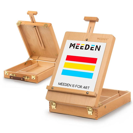 MEEDEN Studio Sketch Box Easel- Solid Beech Wood U