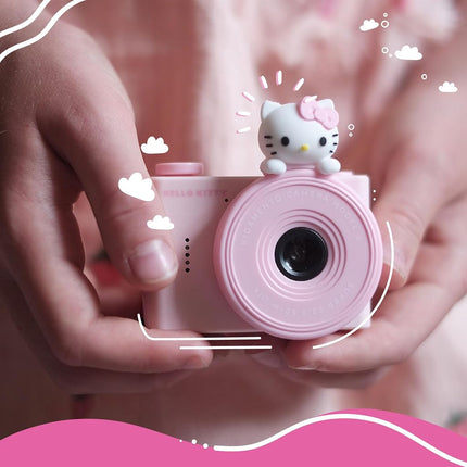 Hello Kitty Official Licensed Kids Digital Camera & Video Camcorder, Selfie Dual Lens, 16GB SD Card, Birthday Girls Ages 3+ (Model A) by kiimento