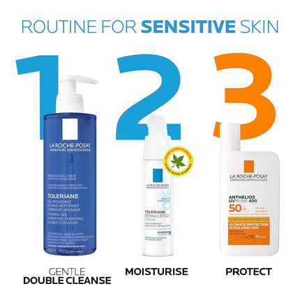 La Roche-Posay Toleriane Purifying Foaming Gel for Sensitive Skin, 400ml